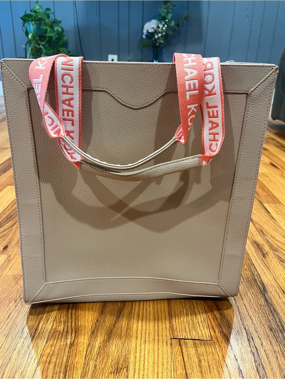 Michael Kors Limited Edition Tote Bag NWT Blush Beige Pink Logo Handle Shopper